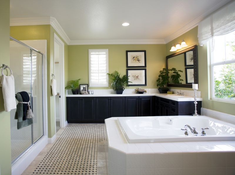 Elegant Bathtub and Vanity Combo